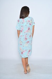 Cali & Co Pastel Floral Linen Dress