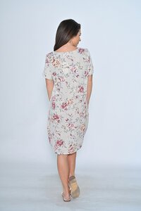 Cali & Co Pastel Floral Linen Dress