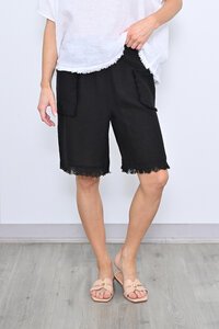 Cali & Co Fringe Hem Shorts