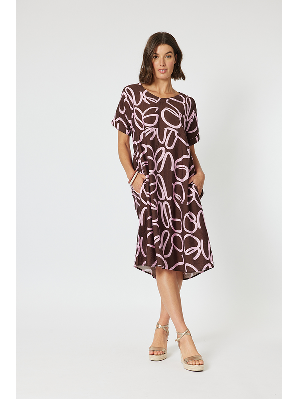 Clarity Koko Latte Dress