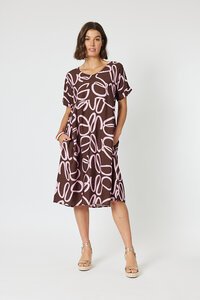 Clarity Koko Latte Dress