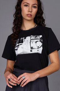 Storm Light Camera Tee Black