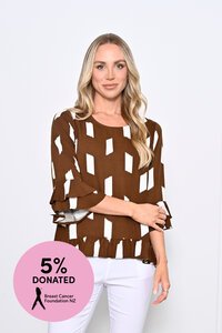 New U Danica Ruffle Blouse