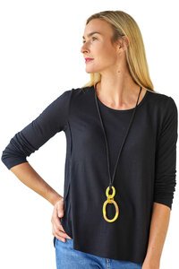 Archer House Triple Loop Pendant Necklace