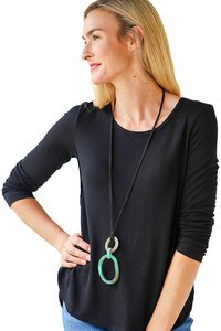 Archer House Triple Loop Pendant Necklace