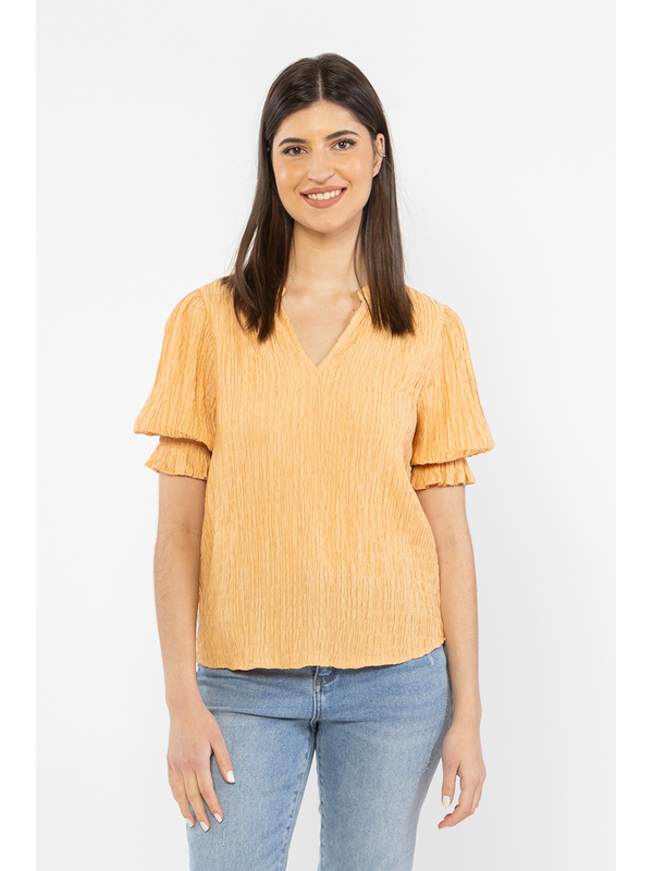 Seeking Lola Sunny Crinkle Butterfly Top