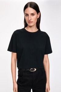 Veronika Maine Jersey Crop Tee