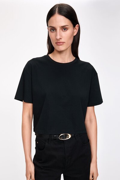 Veronika Maine Jersey Crop Tee-new-Preen