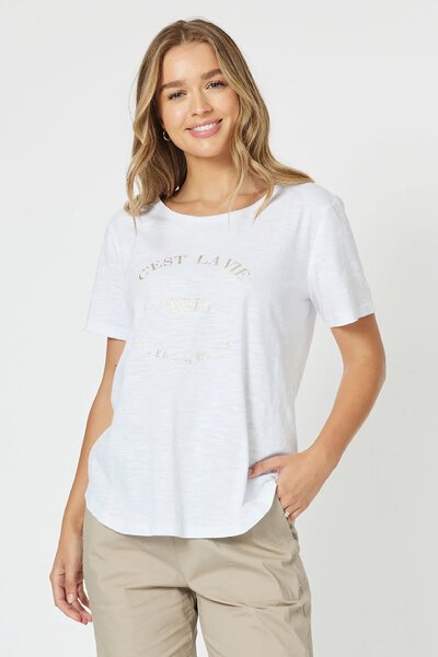 Threadz C'est La Vie Paris Tee-new-Preen