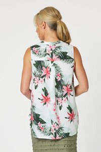 Gordon Smith Paradise Print Sless Top