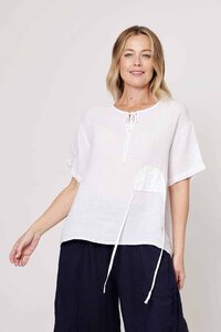 La Strada Upside Pocket Top