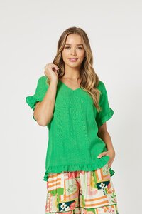 Threadz Tulum V Neck Top