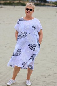 La Strada Palm Print Dress