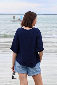 La Mode 3-4 Sleeve Layered Top