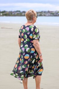 La Mode Layered Floral Midi Dress