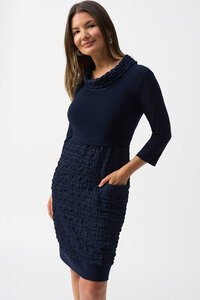 Joseph Ribkoff Cowl Texture Dress