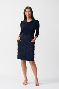 Joseph Ribkoff Cowl Texture Dress