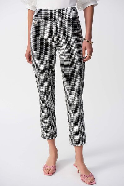 Joseph Ribkoff Geometric Crop Pant-new-Preen