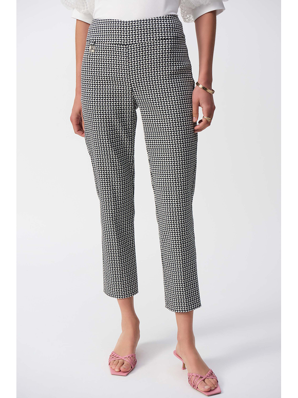 Joseph Ribkoff Geometric Crop Pant