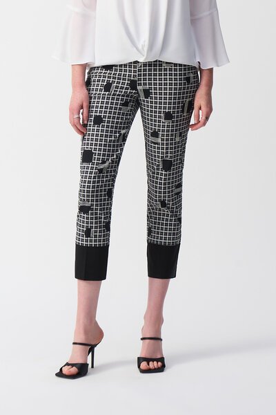 Joseph Ribcoff Plaid + Dot Print Pants-new-Preen