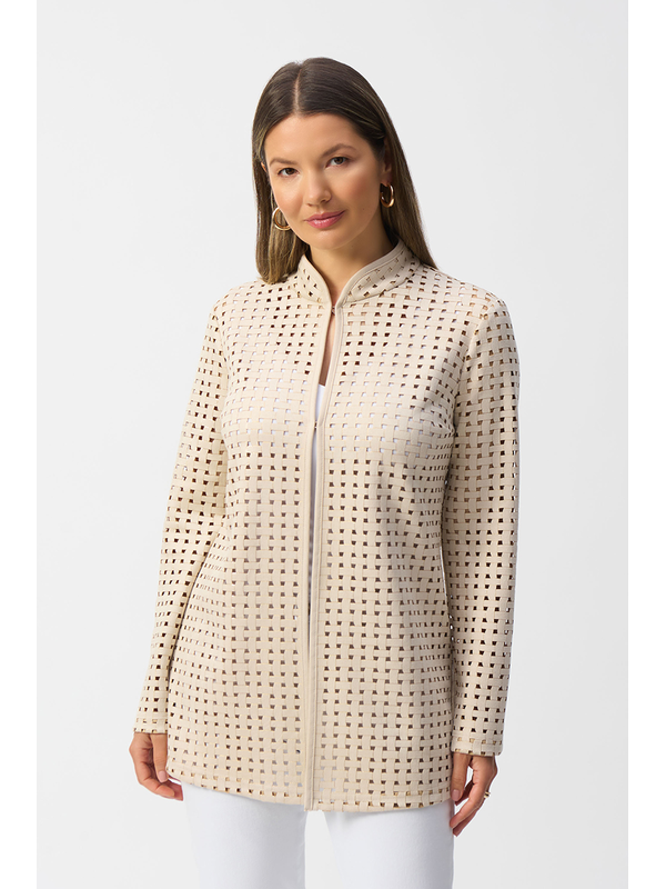 Joseph Ribkoff Faux Weave Jacket