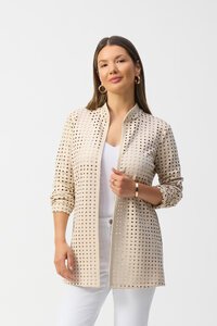 Joseph Ribkoff Faux Weave Jacket