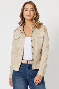 Threadz Denim Military Jacket