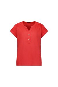 Vassalli Drop Shoulder 1-2 Placket Top