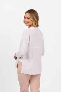 Vassalli Plain Long Sleeve Side Split Shirt