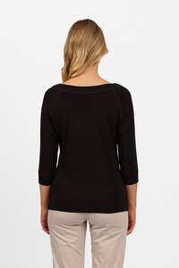 Vassalli Boat Neck 3-4 Sleeve Top