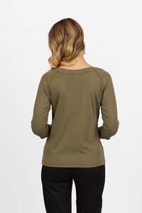 Vassalli Boat Neck 3-4 Sleeve Top