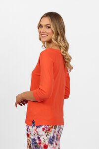 Vassalli Boat Neck 3-4 Sleeve Top