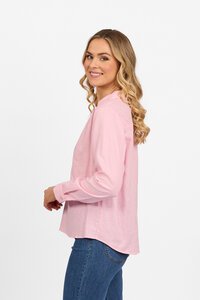 Vassalli Long Sleeve 1-2 Placket Shirt