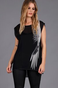 Storm Wing Print Top