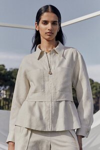 Veronika Maine European Linen Shirt Jacket