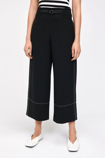 Veronika Maine Topstitched Cropped Pant-new-Preen