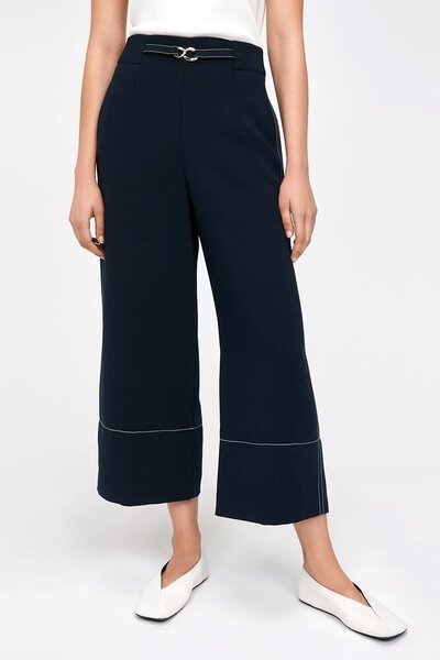 Veronika Maine Topstitched Cropped Pant-new-Preen