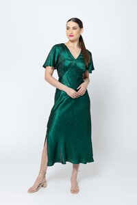 Seeking Lola Emerald Shimmer Applause Dress