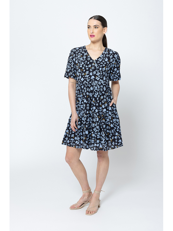 Seeking Lola Azure Petal Lily Dress