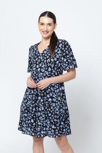 Seeking Lola Azure Petal Lily Dress