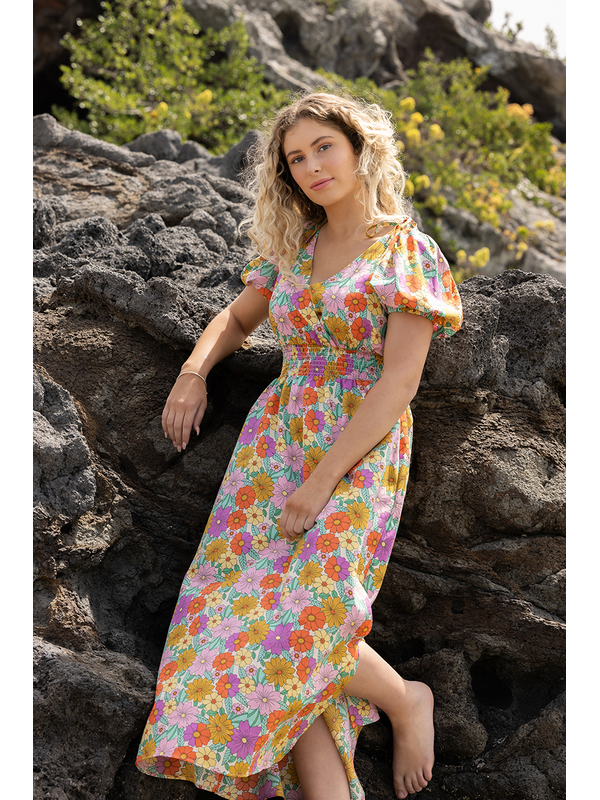 Billie the Label Skilful Summer Bouquet Midi Dress