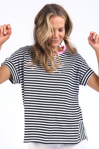 Elm Jarrah Stripe SS Tee