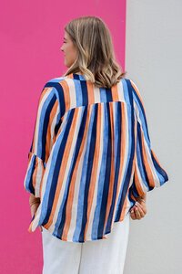 Italian Star Billow Striped Blouse