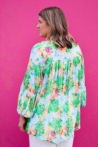 Italian Star Tropical Billow Blouse