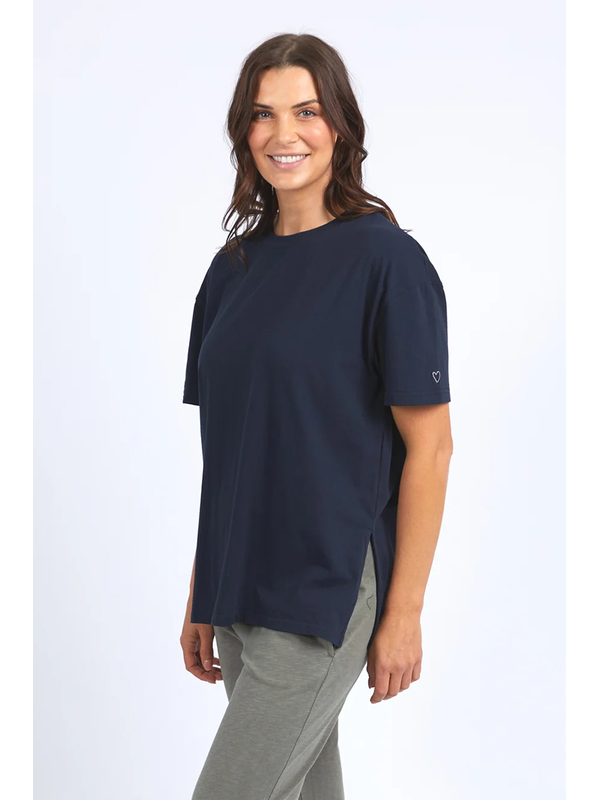 Elm Long Split SS Tee