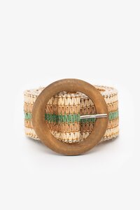 Antler Boho Rattan Stretch Belt