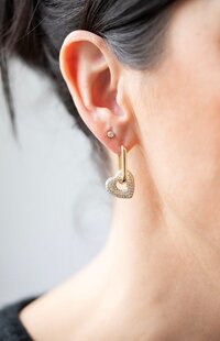 Antler Sweetheart Hoop Earring