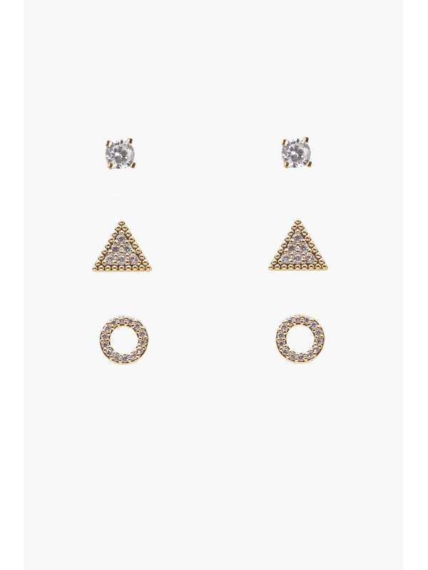 Anther Classic Diamante Stud Set