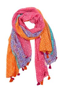 Collection Floral Stripe Summer Scarf