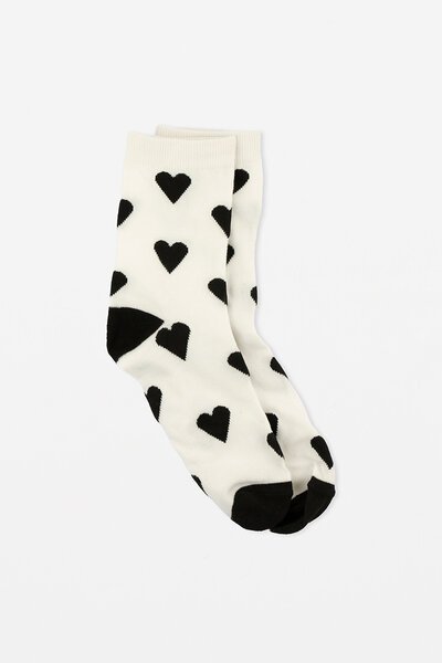 Stella + Gemma Heart Crew Socks-best-sellers-Preen